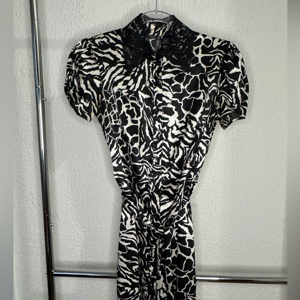 Bisou Bisou Animal Print Slip Dress